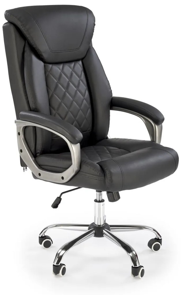 Scaun de birou Helder piele ecologica negru H120 cm