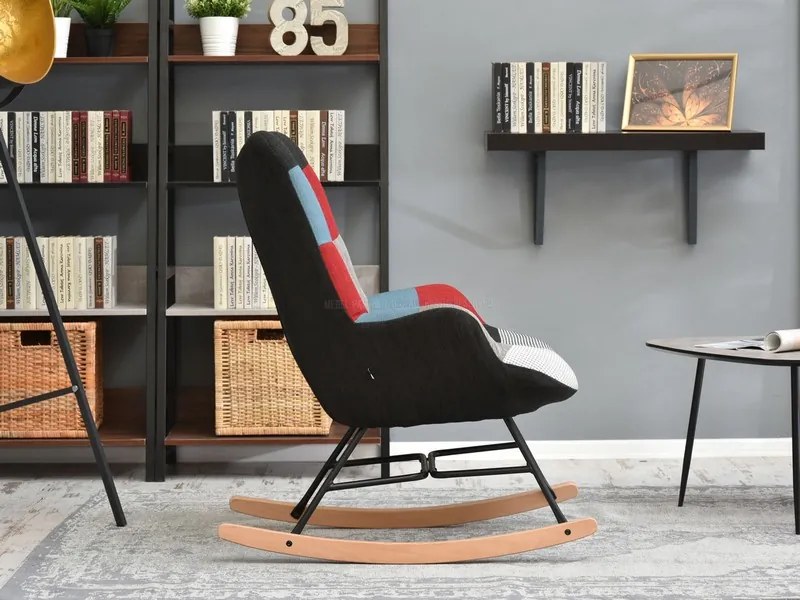 Fotoliu Sibyla (patchwork + fag negru). 1110387