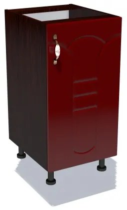 Corp inferior 40 cu 1 usa Zebra MDF tulip rosu