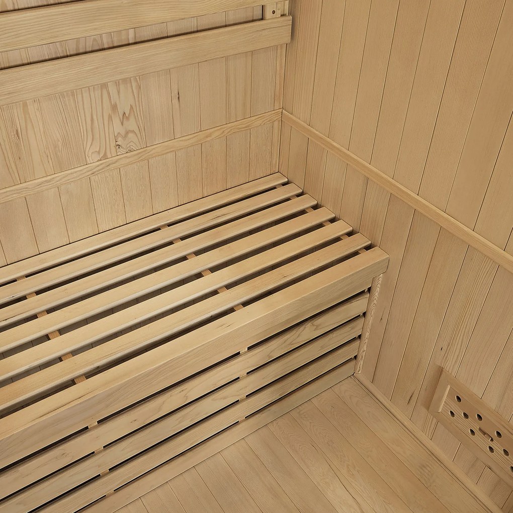 Tradičná saunová kabína / fínska sauna Tampere 150 x 110 cm 4,5 kW