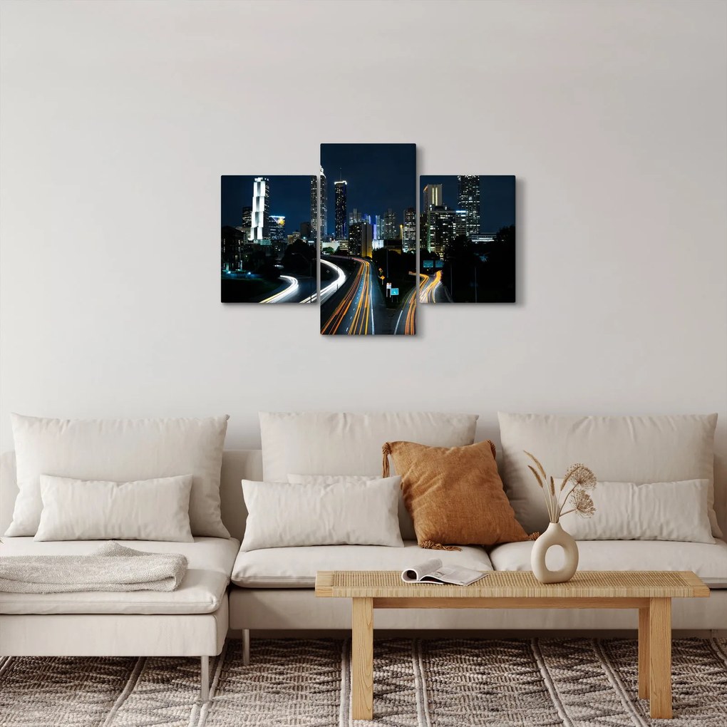 Tabloul metropolei nocturne (90x60 cm)