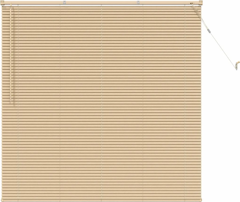 vidaXL Jaluzea venetiană Manual Maro Deschis cu Model 150 x 130 cm PVC