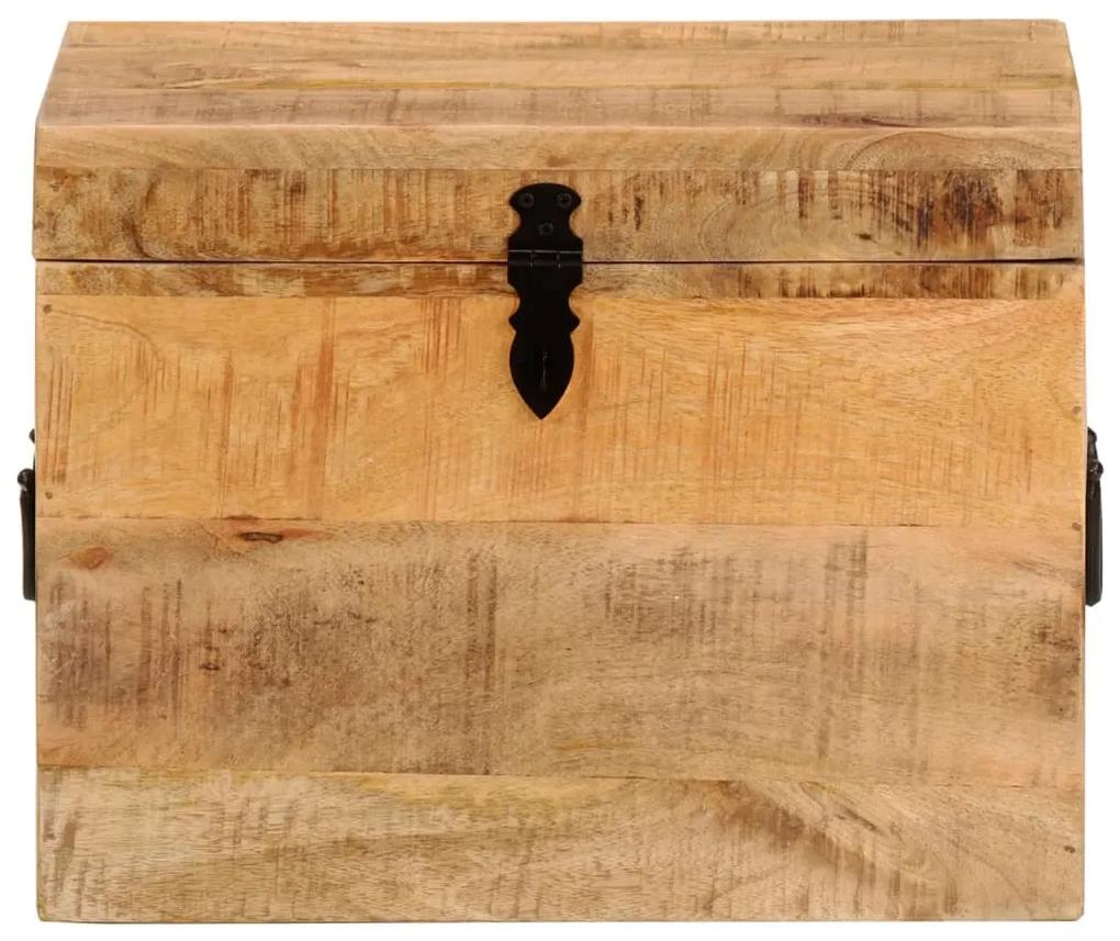 Cutie de depozitare, 39x28x31 cm, lemn masiv de mango Lemn masiv de mango, 1
