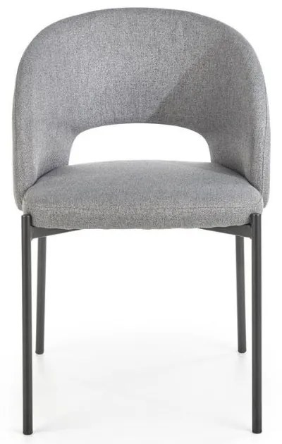 Scaun de bucaterie Alanna, gri/negru