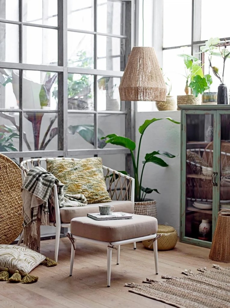 Vitrina verde, din lemn cu aspect vintage, Hazem