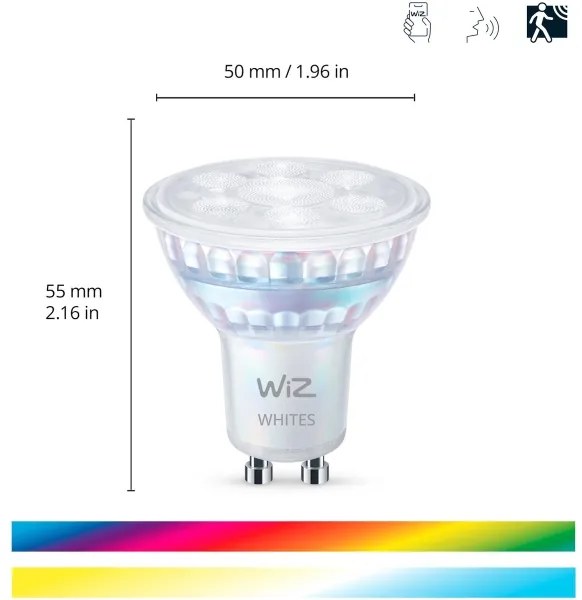 SET 3x bec LED RGBW dimabil WiZ PAR16 GU10/4,7W/230V 2200-6500K Wi-Fi