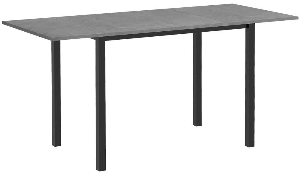 HOMCOM Masă de dining extensibilă masă de bucătărie design modern cu blat mare 6 persoane cadrul din oțel gri închis | Aosom Romania