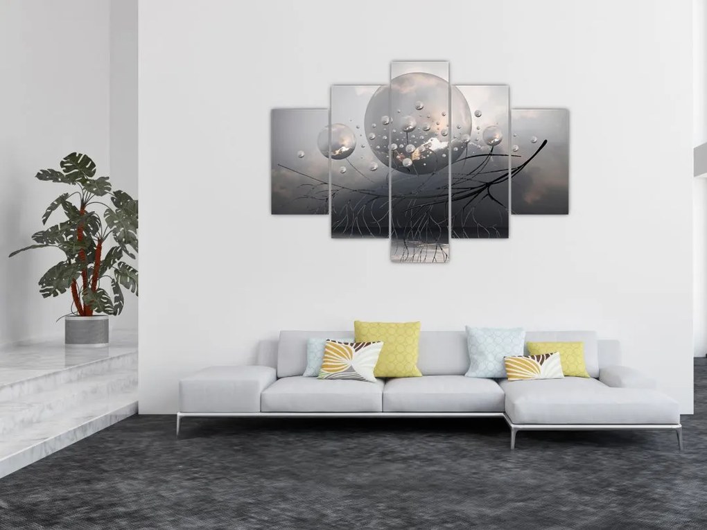 Tabloul bilelor abstracte (150x105 cm)