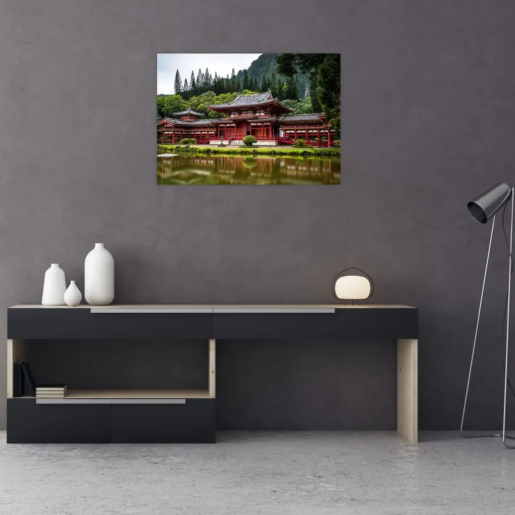 Tablou - mănăstire budhistică (70x50 cm), în 40 de alte dimensiuni noi