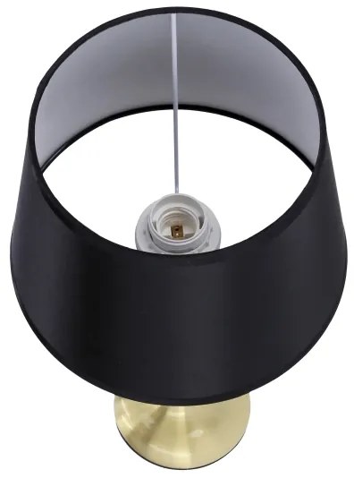 Lampă de masă PRIMA GOLD 1xE27/60W/230V negru/auriu