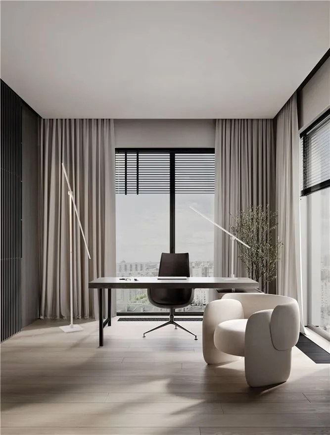 Lampa LED dimabila de podea directionabila TENSO alba