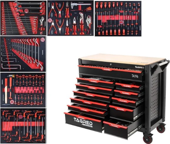 Cărucior de atelier PERFORMANCE XXL, 541pcs TA196