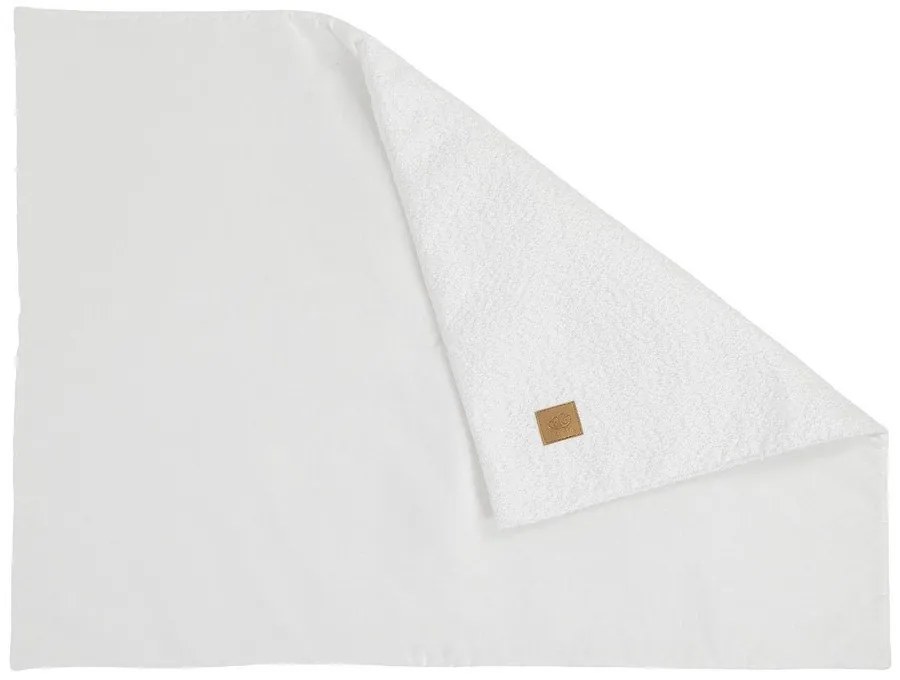 Pătură pentru copii albă din material bouclé 100x77 cm – Meowbaby