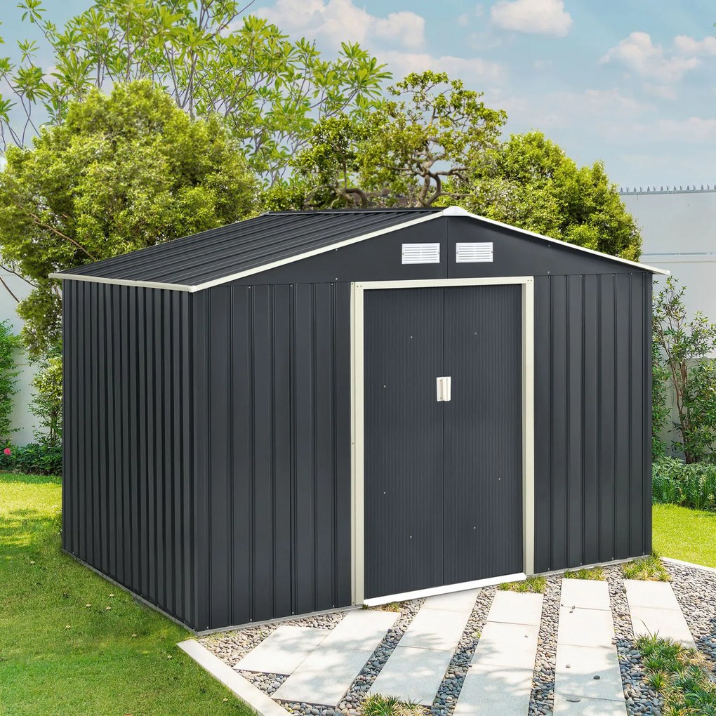 Jusky Casuta de gradina XL 277×191×192 cm - antracit