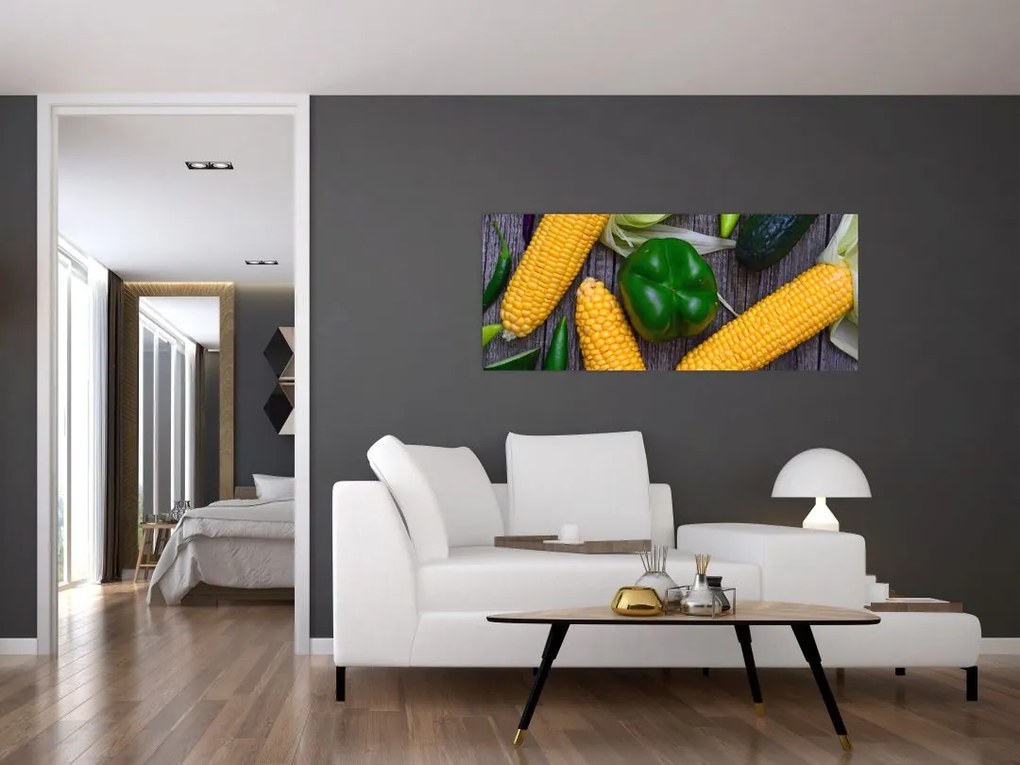 Tablou cu legume (120x50 cm)