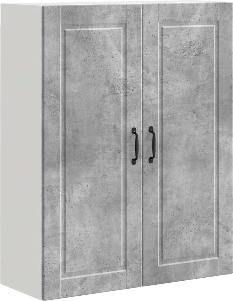 vidaXL Dulap de bucătărie Gri din beton 80 x 31 x 100 cm Lemn compozit