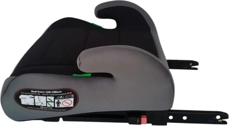 Inaltator auto cu ISOFIX NOVOKIDS Splend'or Edition HF-06, R129 i-Size, 125-150 cm, 15-36 kg, Gri