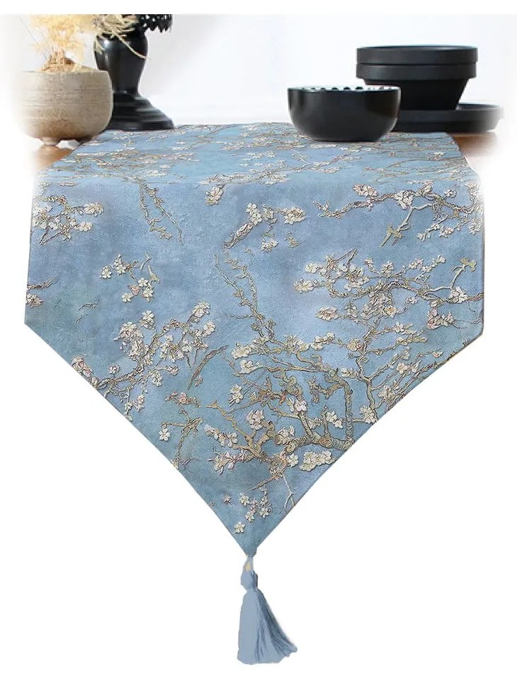 Napron de masă 45x140 cm Blue Spring – Minimalist Cushion Covers