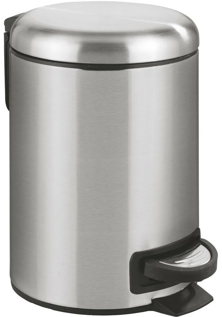 Wenko Coș de gunoi cu pedală Leman 3 l, inox, 3 l