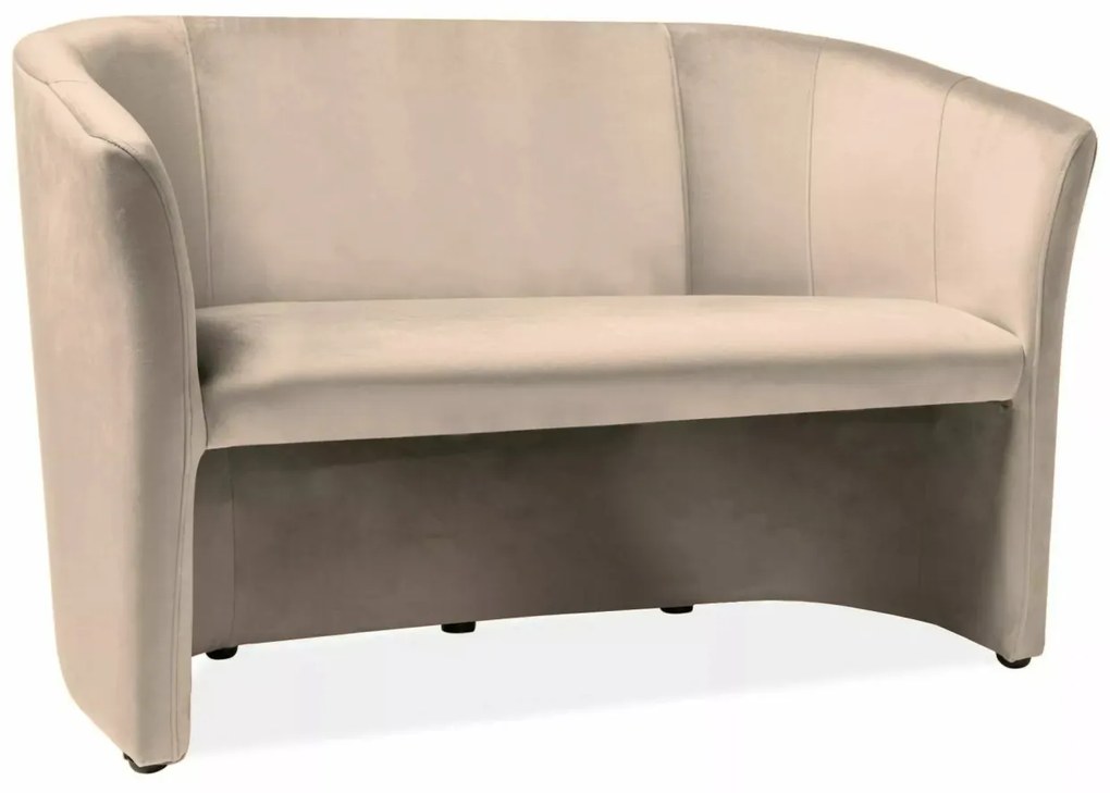 Canapea TM-2 velvet bej/wenge Blu28