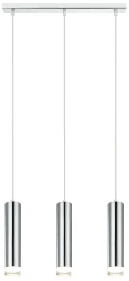 Lustră pe cablu ARMIN 3xGU10/10W/230V crom lucios