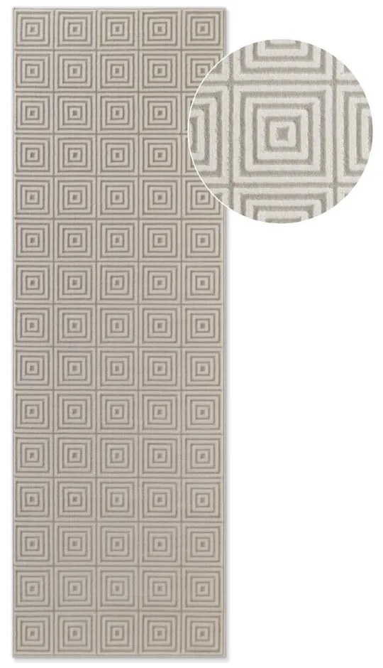 Covor tip traversă bej/crem 80x240 cm Perles Tourmaline – Elle Decoration