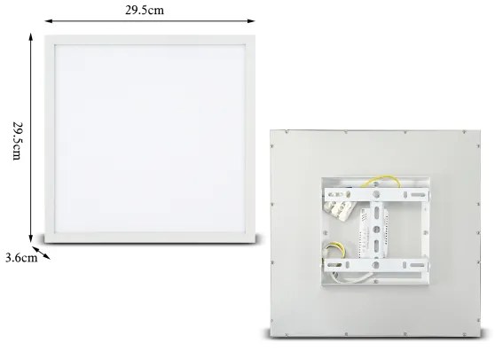 Plafonieră LED dimabilă Brilagi SLIMFRAME LED/25W/230V 30x30 cm alb + telecomandă