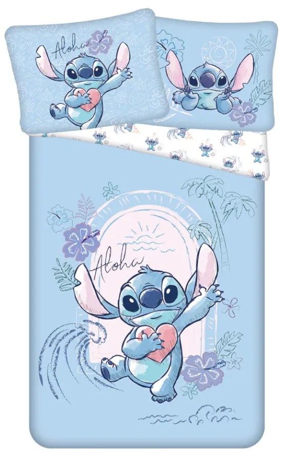 Disney Lilo și Stitch Wave lenjerie de pat 140×200cm, 70×90 cm