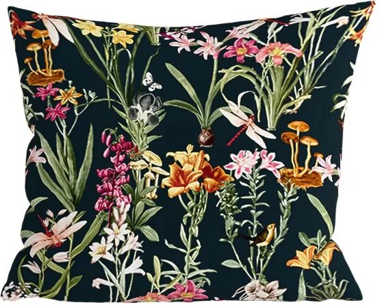 Fata de perna din microfibra MYSTIC GARDEN 45x45 cm, verde inchis