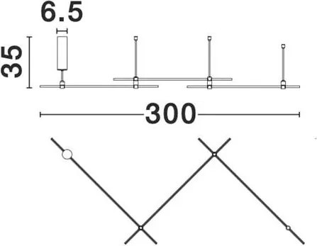 Sistem tubular magnetic-decorativ CRON, negru NVL-9028311