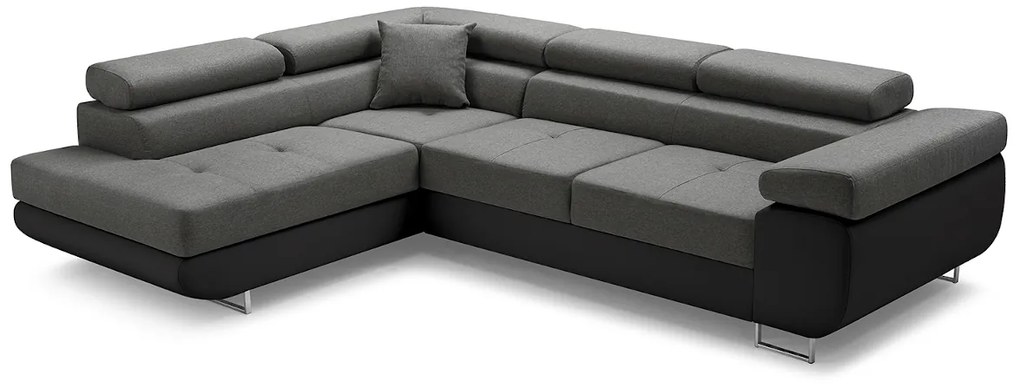 Supermobel Coltar extensibil ASTON, 273x70/85x203, sioux 1115/lux 32, colt pe dreapta