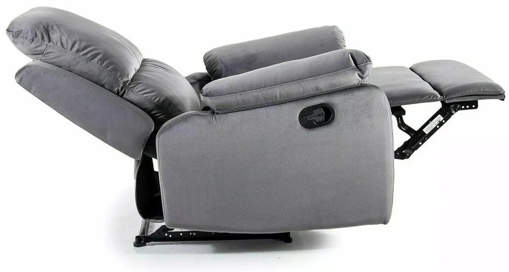 Fotoliu recliner Spencer 1 velvet gri Blu14