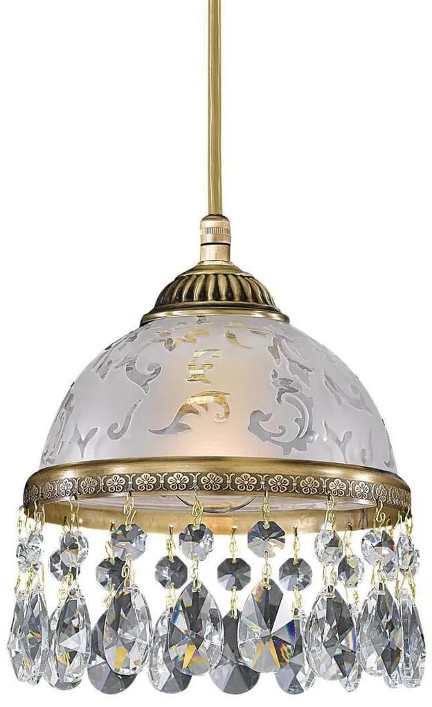 Lustra design clasic realizata manual din alama si Cristal Scholer 6200