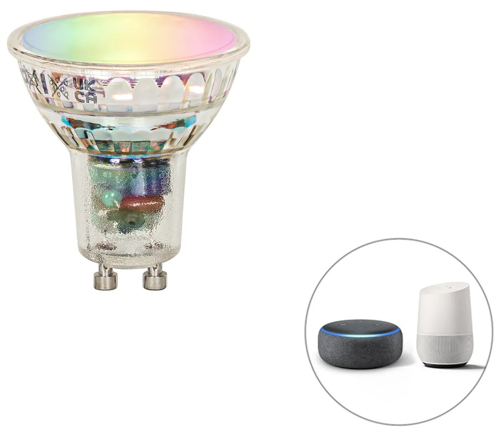 Bec LED inteligent GU10 RGBW 4,5W 350lm 2700K