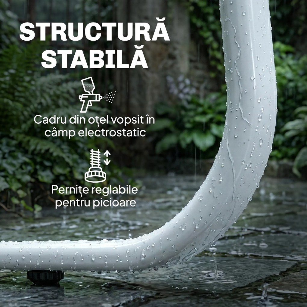 Outsunny Set Mobilier Grădină 4 Piese cu Canapea, Fotolii, Măsuță, Bej și Alb | Aosom Romania