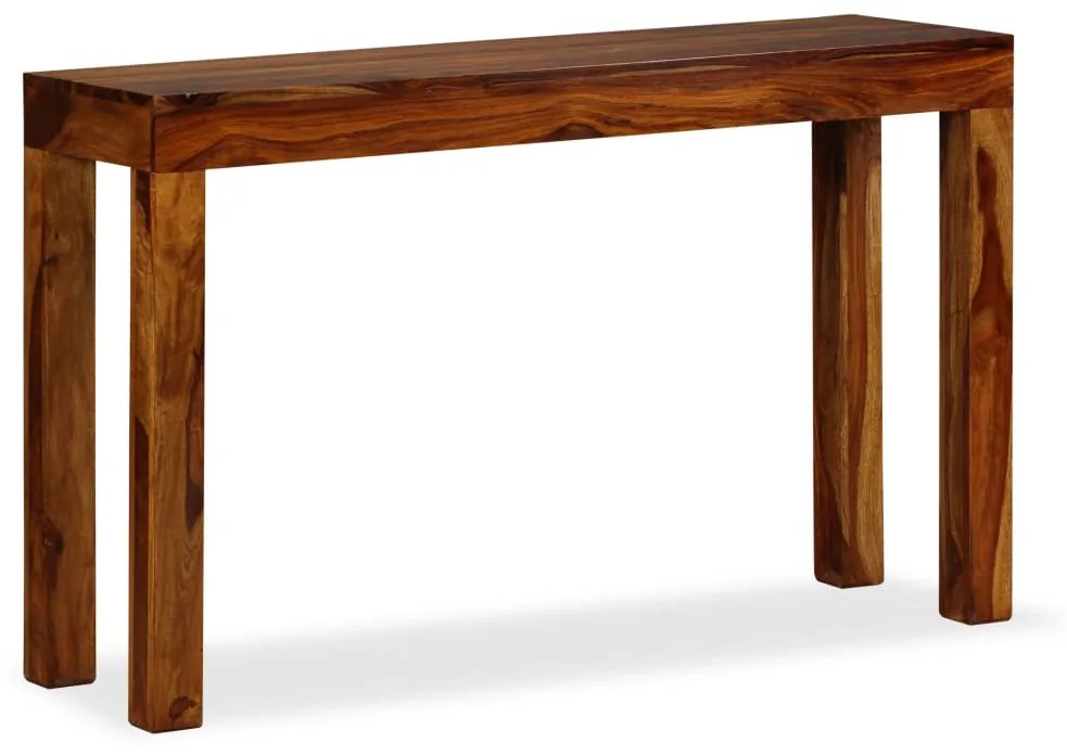243949 vidaXL Masa consolă din lemn masiv de sheesham, 120 x 35 x 75 cm