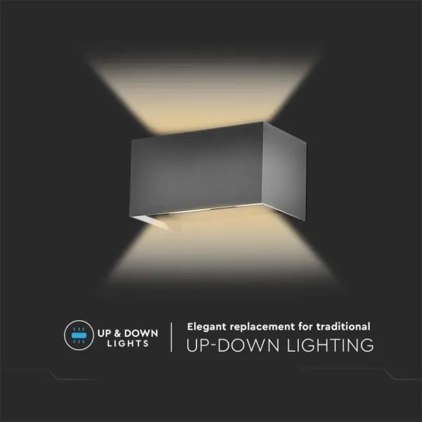 LED aplică de perete pentru exterior LED/24W/230V 4000K IP65 antracit