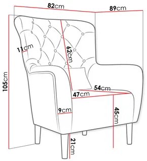 Fotoliu Ruffi  (gri). Promo -16%. 1122931