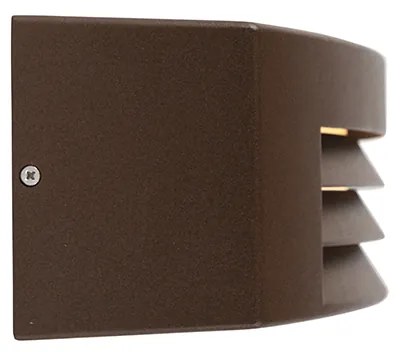 Aplică modernă maro ruginiu IP44 - Hurricane 1