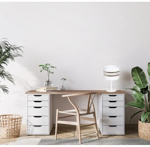 Lampă de masă CORAL 1xE27/60W/230V albă