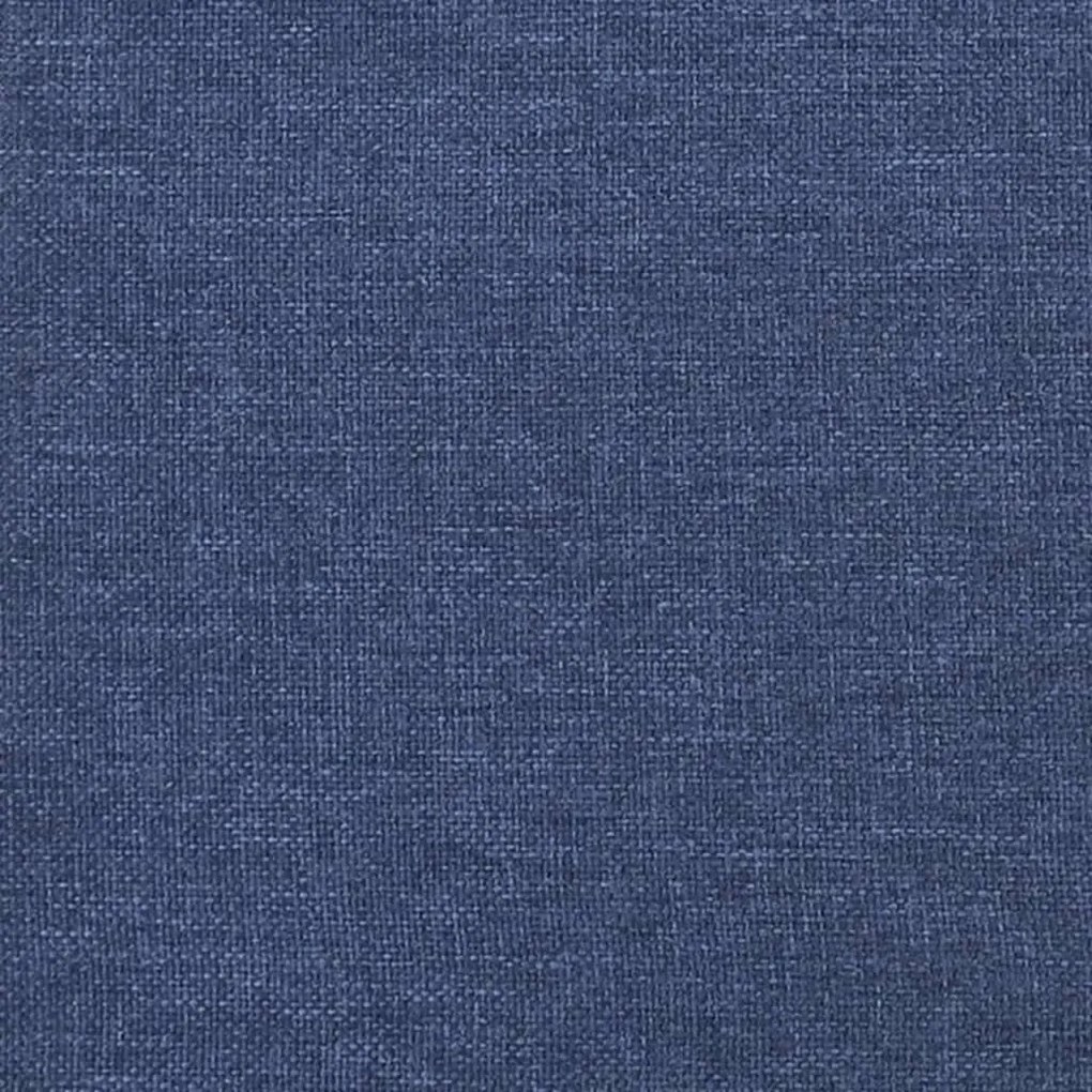 Saltea de pat cu arcuri, albastru, 140x200x20 cm, textil Albastru, 140 x 200 cm