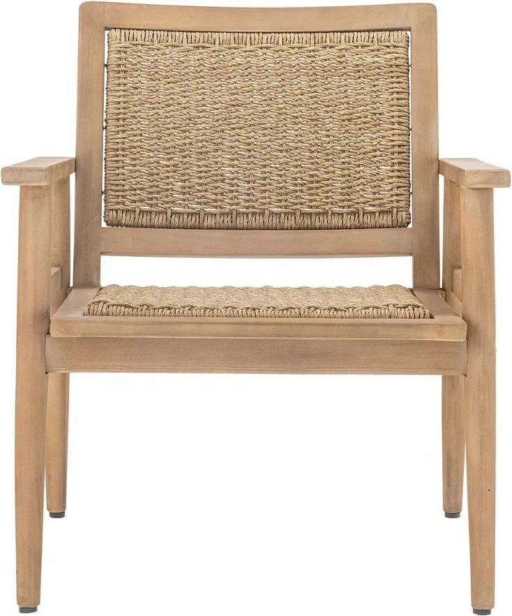 Fotoliu de grădină în culoare naturală din lemn masiv Sorrento – Bloomingville