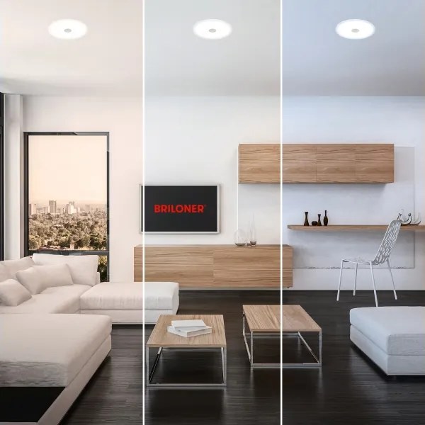 Briloner 7482019 - Plafonieră LED încastrată pentru baie LED/14W/230V 3000/4000/6500K IP44 albă