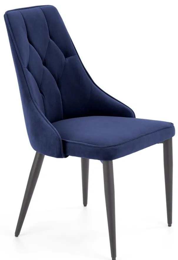 Scaun K365 velvet bleumarin