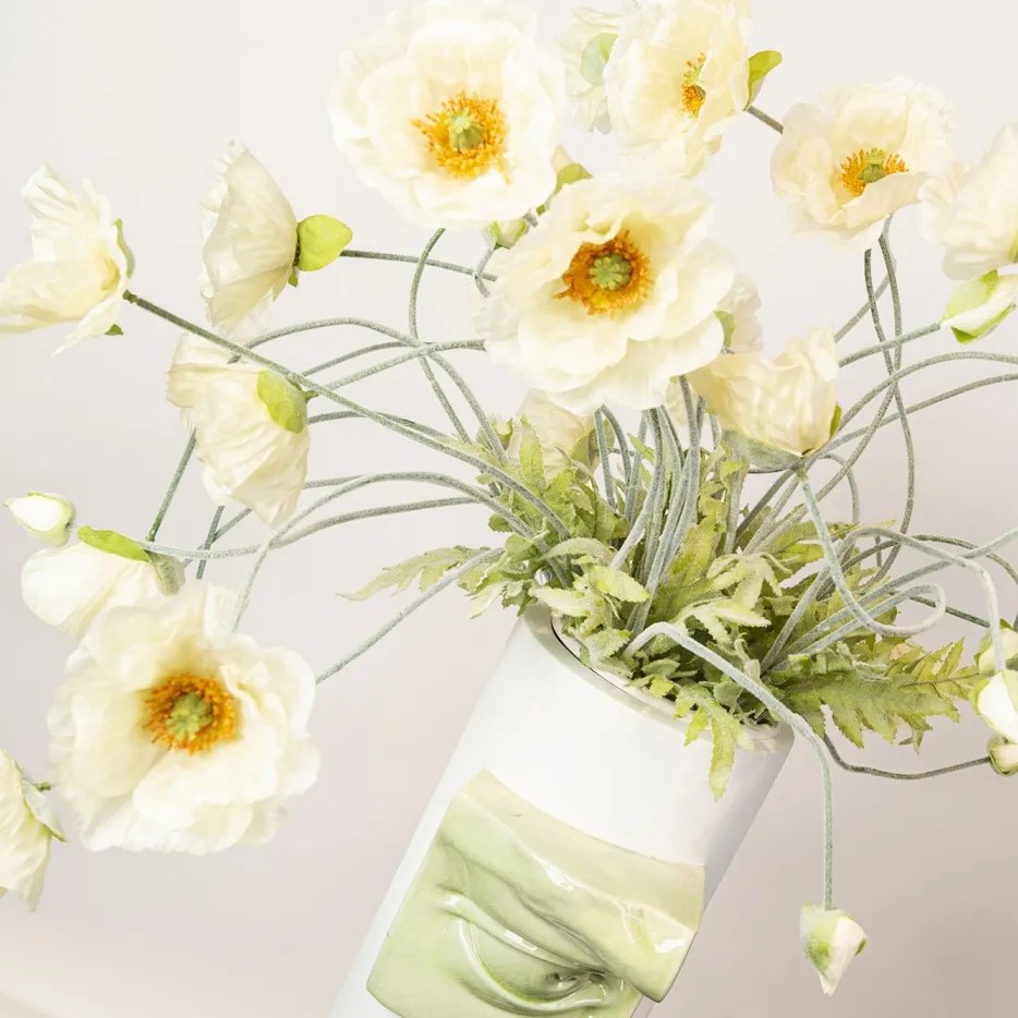 Aranjament floral mare CYLINDER DAVID EYE WITH POPPY