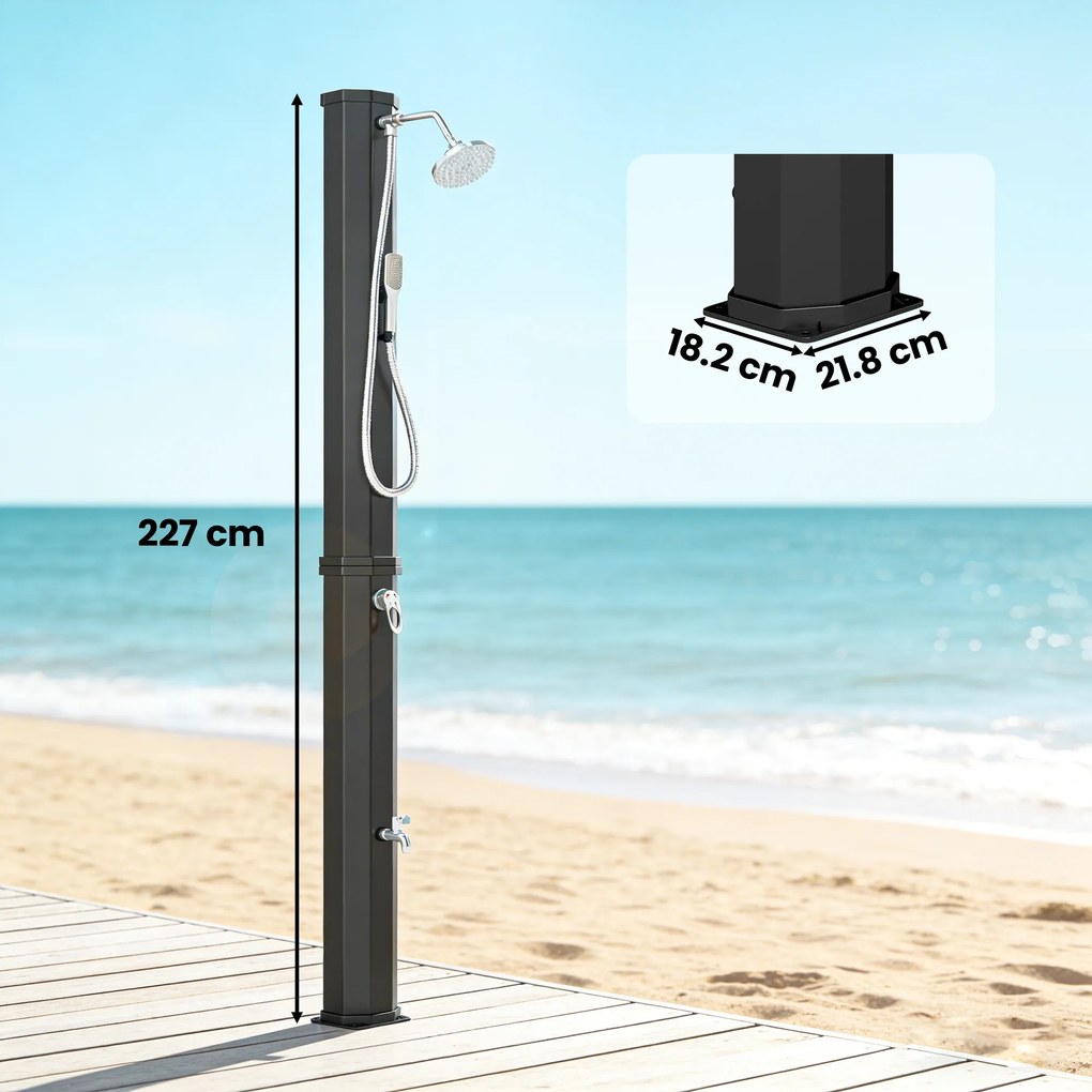 Outsunny Duș Exterior Ecologic cu Duș Portabil | Aosom Romania