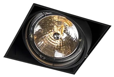 Spot integrat negru AR111 reglabil și rotativ fără rama - Oneon