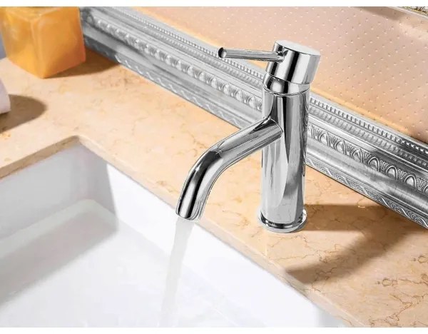 REA-B4101 - Baterie pentru lavoar LUNGO, înălțime 16,5 cm, crom lucios