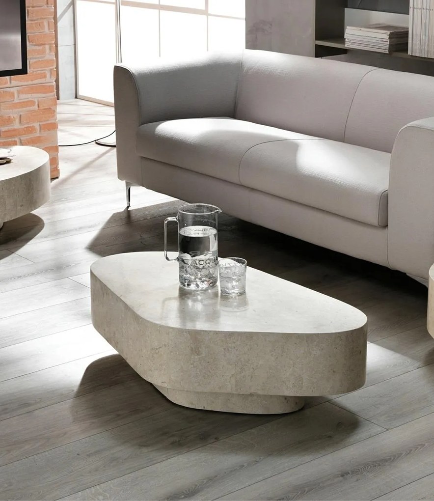 STONES Masă de cafea (100 x 52 x 28h) 52cm X 100cm H. 28cm | Aosom Romania