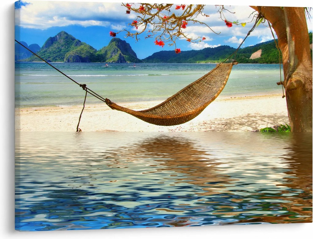 Tablou - Relax la plajă (70x50 cm)